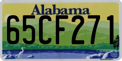 AL license plate 65CF271