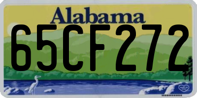 AL license plate 65CF272