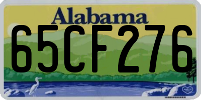 AL license plate 65CF276