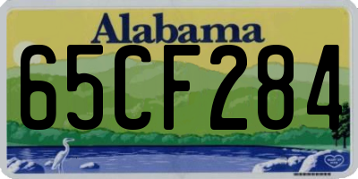 AL license plate 65CF284