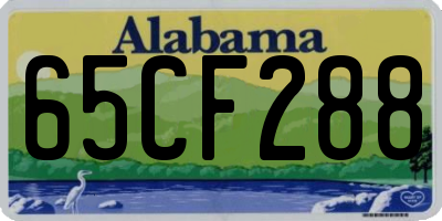 AL license plate 65CF288