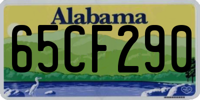 AL license plate 65CF290