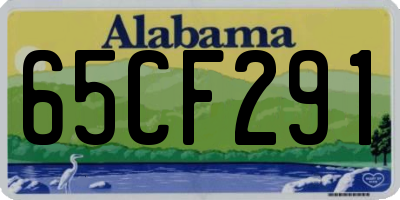 AL license plate 65CF291