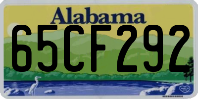 AL license plate 65CF292