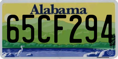 AL license plate 65CF294
