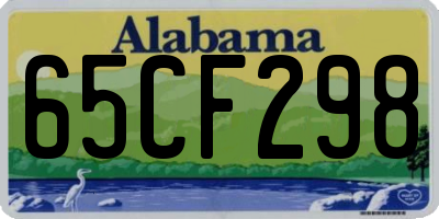 AL license plate 65CF298