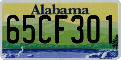 AL license plate 65CF301