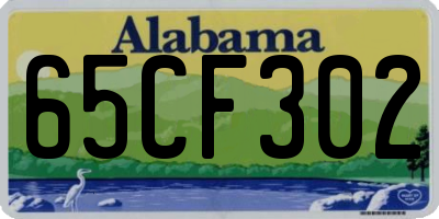 AL license plate 65CF302
