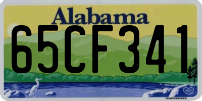 AL license plate 65CF341