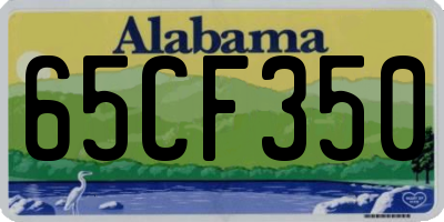 AL license plate 65CF350