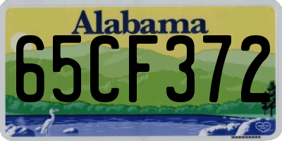 AL license plate 65CF372
