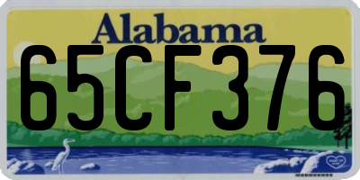 AL license plate 65CF376