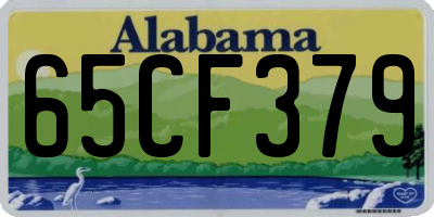 AL license plate 65CF379