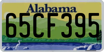 AL license plate 65CF395