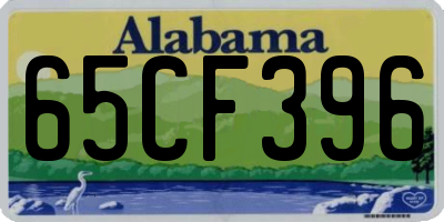 AL license plate 65CF396