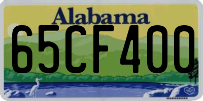 AL license plate 65CF400