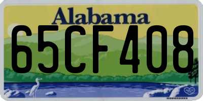 AL license plate 65CF408