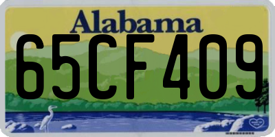 AL license plate 65CF409