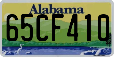 AL license plate 65CF410