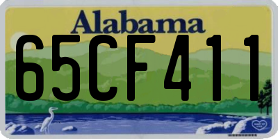 AL license plate 65CF411