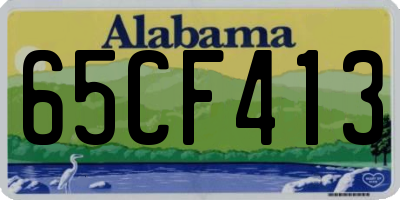 AL license plate 65CF413