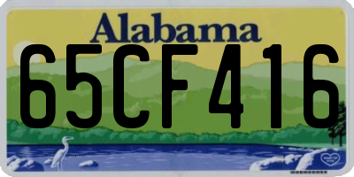AL license plate 65CF416