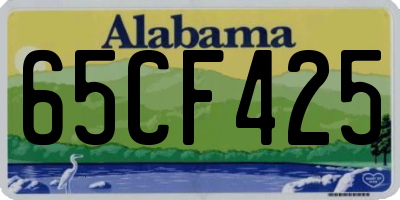 AL license plate 65CF425