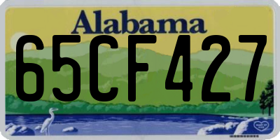 AL license plate 65CF427