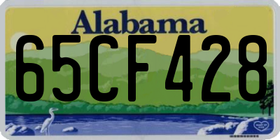 AL license plate 65CF428