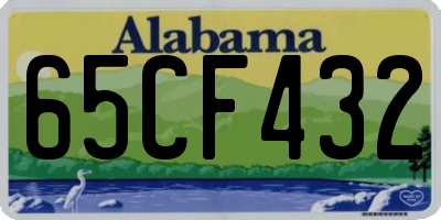 AL license plate 65CF432