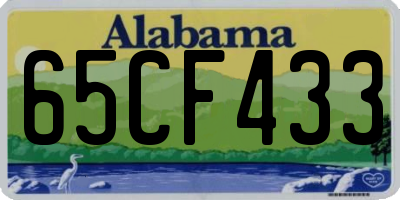 AL license plate 65CF433