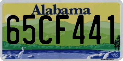 AL license plate 65CF441