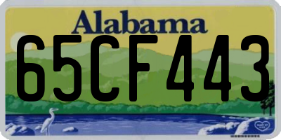 AL license plate 65CF443