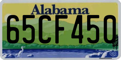 AL license plate 65CF450