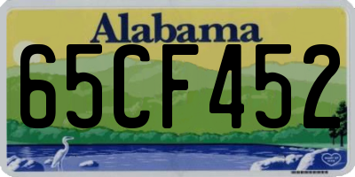 AL license plate 65CF452