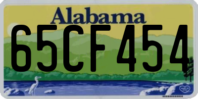 AL license plate 65CF454