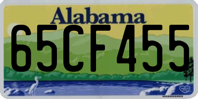 AL license plate 65CF455