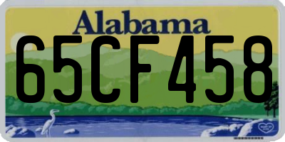 AL license plate 65CF458