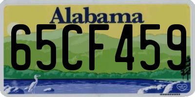 AL license plate 65CF459