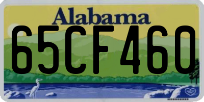 AL license plate 65CF460