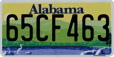 AL license plate 65CF463