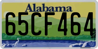 AL license plate 65CF464
