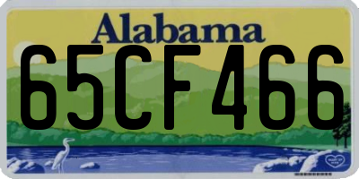 AL license plate 65CF466