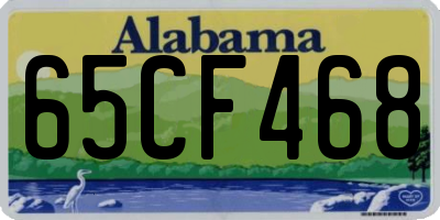 AL license plate 65CF468