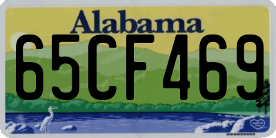 AL license plate 65CF469
