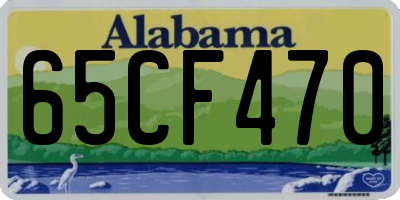 AL license plate 65CF470