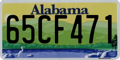 AL license plate 65CF471
