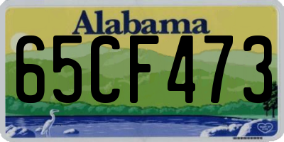 AL license plate 65CF473