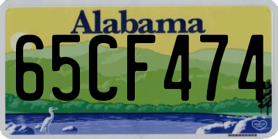 AL license plate 65CF474