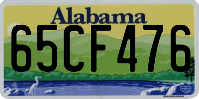 AL license plate 65CF476